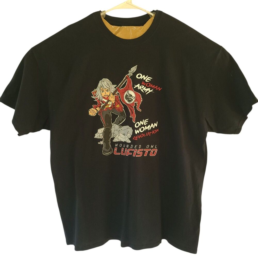 LUFISTO Wounded Owl Tee Shirt Size 2XL One Woman Army Deathmatch Wrestling
